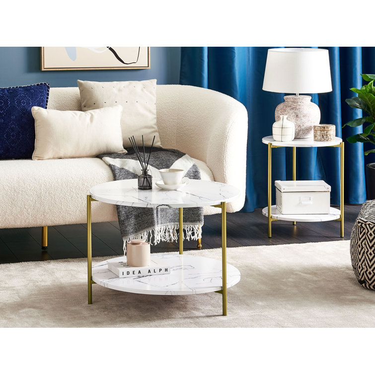 White gold deals side table